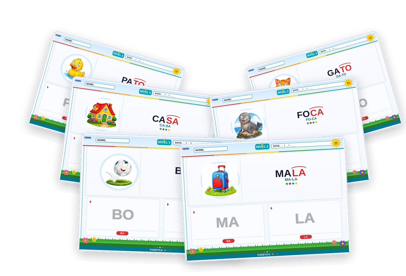 Apresentação Real do Material Fonética Kids - Método Destrava Leitura